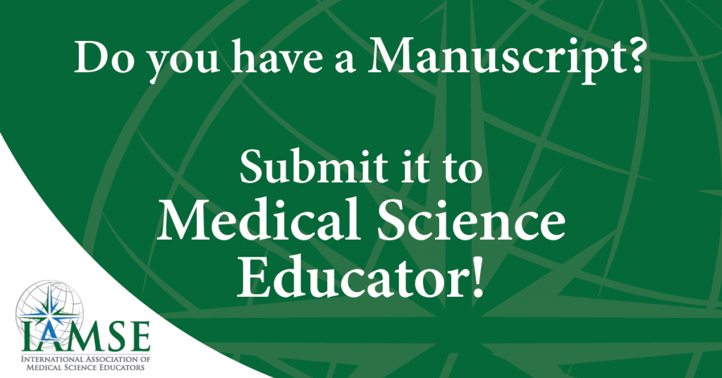 Medical Science Educator Call for Nutrition Education Manuscripts For